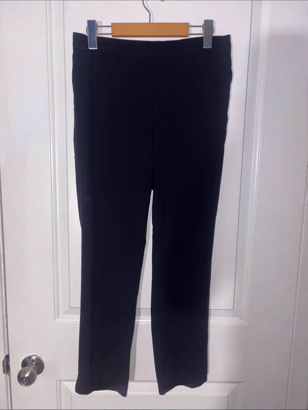 Banana Republic Hayden Black Straight-Leg Dress Pants